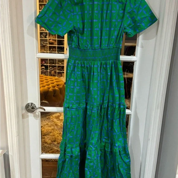 Sugarlips Green Printed Tiered Maxi Dress - Picture 5 of 5